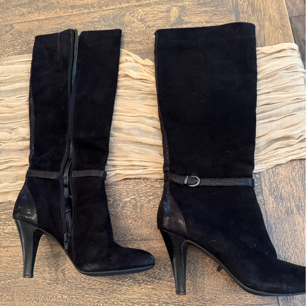 Alfani Black Heeled Boots for Women